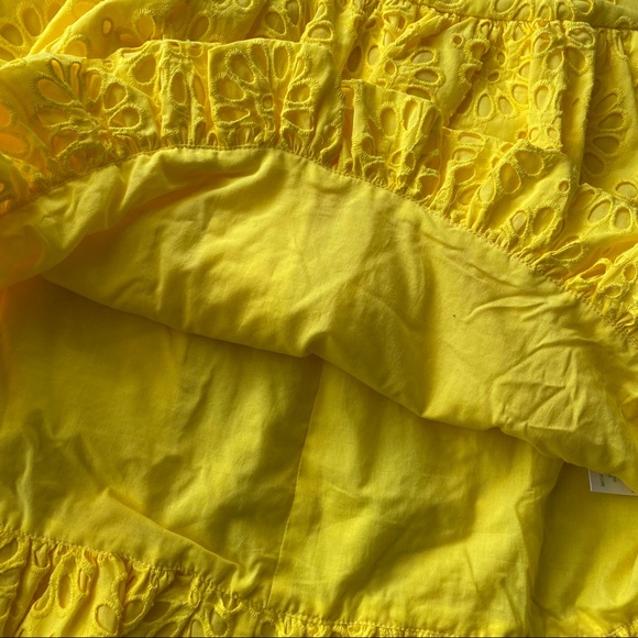☀️ LILLY PULITZER YELLOW EYELET HIGH WAIST MINI SKIRT! - Picture 13 of 16